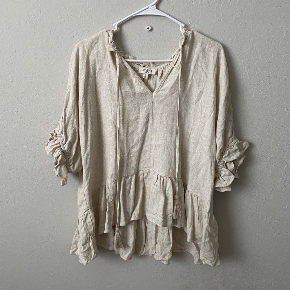 Umgee Cream Blouse